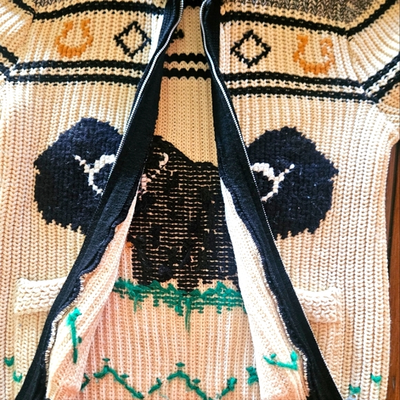 Caldwell western vintage 1950s Angus sweater - Picture 7 of 11